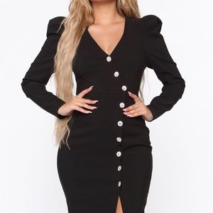 Elegant Button-down MIDI DRESS / Size M